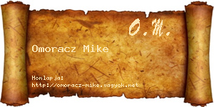 Omoracz Mike névjegykártya